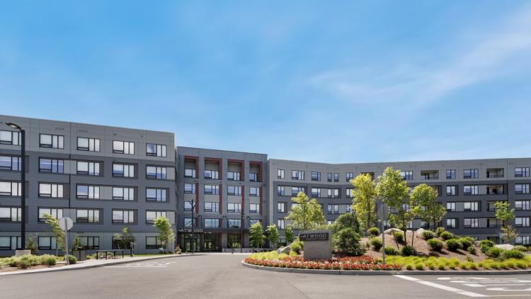 Exterior shot of apartment