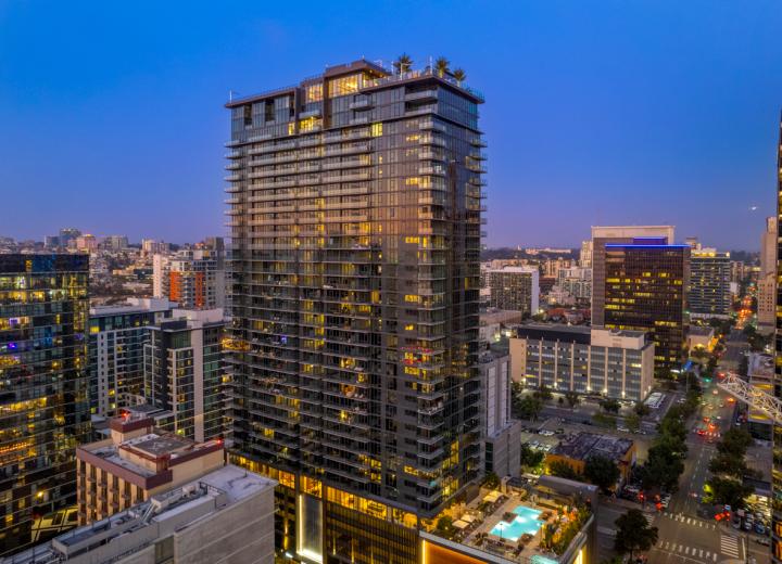 Exterior aerial view of building